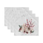 4'lü Özel Tasarım Mum Temalı Amerikan Servis Seti Realhomes