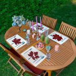 - Servis4lu-Set323-4lu-Ekose-Yaprak-Tasarimli-Amerikan-Servis-Seti - Realhomes 4'lü Ekose Yaprak Tasarımlı Amerikan Servis Seti Realhomes