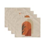 4'lü Etnik Özel Tasarım Amerikan Servis Seti Realhomes