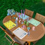 - Servis4lu-Set362-4lu-Renkli-Zemin-Papatya-Tasarimli-Amerikan-Servis-Seti - Realhomes 4'lü Renkli Zemin Papatya Tasarımlı Amerikan Servis Seti Realhomes