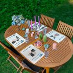 4'lü Kumlama Zemin Kaktüs Tasarımlı Amerikan Servis Seti Realhomes