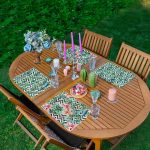 - Servis4lu-Set53-4lu-Siyah-Zigzagli-Yaprak-Tasarimli-Amerikan-Servis-Seti - Realhomes 4'lü Siyah Zigzaglı Yaprak Tasarımlı Amerikan Servis Seti Realhomes