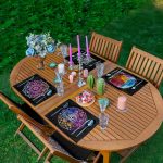 4'lü Uzakdoğu Kültürü Motifli Amerikan Servis Seti Realhomes