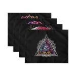 4'lü Uzakdoğu Kültürü Motifli Amerikan Servis Seti Realhomes