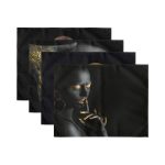 - Servis4lu-Set95-4lu-Siyahi-African-Tasarimli-Amerikan-Servis-Seti-2 - Realhomes 4'lü Siyahi African Tasarımlı Amerikan Servis Seti Realhomes