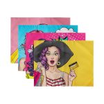 4'lü Pop-Art Fashion Girl Tasarımlı Amerikan Servis Seti Realhomes