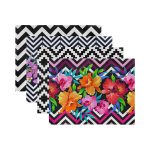 - Servis4lu-Set99-4lu-Geometrik-Zigzag-Zeminli-Gul-Motifli-Amerikan-Servis-Seti-2 - Realhomes 4'lü Geometrik Zigzag Zeminli Gül Motifli Amerikan Servis Seti Realhomes