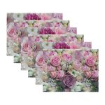 - Servis6li-Set1-Gorsel3 - Realhomes  6'lı Gül Motifli Dijital Baskılı Amerikan Servis Seti Realhomes