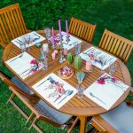 6'lı Suluboya Çalışmalı Pop-Art Kadın Çizimli Amerikan Servis Seti Realhomes