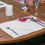 6'lı Suluboya Çalışmalı Pop-Art Kadın Çizimli Amerikan Servis Seti Realhomes