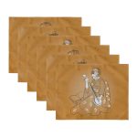 - Servis6li-Set105-Gorsel3 - Realhomes 6'lı Kahverengi Zeminli Etnik Figürlü Amerikan Servis Seti Realhomes