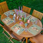 - Servis6li-Set106-Gorsel1 - Realhomes 6'lı Yosun Yeşili Zeminli Etnik Figürlü Amerikan Servis Seti Realhomes