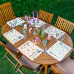 - Servis6li-Set11-Gorsel1 - Realhomes 6'lı Pembe Çizgili Gold Detaylı Aşk Temalı Amerikan Servis Seti Realhomes