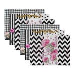 6'lı Zigzag Zeminli Gül Motifli Amerikan Servis Seti Realhomes