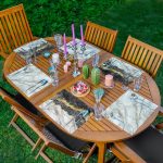 - Servis6li-Set117-Gorsel1 - Realhomes  6'lı Gri & Siyah Mermer Motifli Amerikan Servis Seti Realhomes