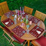 6'lı Ekose Temalı Mery Christmas Tasarımlı Amerikan Servis Seti Realhomes