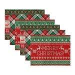 - Servis6li-Set132-Gorsel3 - Realhomes 6'lı Ekose Mery Christmas Tasarımlı Amerikan Servis Seti Realhomes