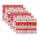 - Servis6li-Set133-Gorsel3 - Realhomes  6'lı Mery Christmas Yılbaşı Temalı Amerikan Servis Seti Realhomes