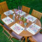 6'lı Ortanca Çiçeği Özel Tasarım Amerikan Servis Seti Realhomes