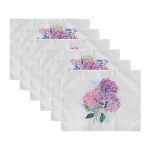 6'lı Ortanca Çiçeği Özel Tasarım Amerikan Servis Seti Realhomes