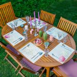 - Servis6li-Set138-Gorsel1 - Realhomes 6'lı Mavi Zemin Ortanca Çiçeği Tasarımlı Amerikan Servis Seti Realhomes