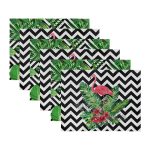 - Servis6li-Set139-Gorsel3 - Realhomes 6'lı Geometrik Çizgiler Üzerinde 3D Yaprak Tasarımlı Amerikan Servis Seti Realhomes