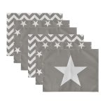 - Servis6li-Set149-Gorsel3 - Realhomes 6'lı Gri Zigzag & Yıldız Tasarımlı Amerikan Servis Seti Realhomes