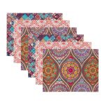 - Servis6li-Set150-Gorsel3 - Realhomes 6'lı Sarmal Daireli Geometrik Etnik Desen Tasarımlı Amerikan Servis Seti Realhomes