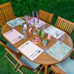 6'lı Pembe & Mint Yeşili Home Sweet Home Temalı Amerikan Servis Seti Realhomes