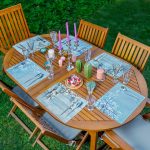 6'lı Mavi Temalı Özel Tasarımlı Amerikan Servis Seti Realhomes