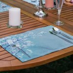 6'lı Mavi Temalı Özel Tasarımlı Amerikan Servis Seti Realhomes