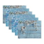 6'lı Mavi Temalı Özel Tasarımlı Amerikan Servis Seti Realhomes