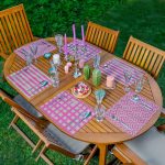 - Servis6li-Set158-Gorsel1 - Realhomes 6'lı Gri & Fuşya Kolajı Özel Tasarımlı Amerikan Servis Seti Realhomes