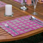 - Servis6li-Set158-Gorsel2 - Realhomes 6'lı Gri & Fuşya Kolajı Özel Tasarımlı Amerikan Servis Seti Realhomes