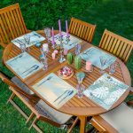 - Servis6li-Set166-Gorsel1 - Realhomes  6'lı Egzotik Yaprak Tasarımlı Amerikan Servis Seti Realhomes