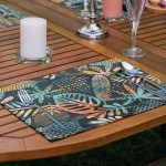 - Servis6li-Set167-Gorsel2 - Realhomes 6'lı Renkli Tropik Yaprak Motifli Amerikan Servis Seti Realhomes