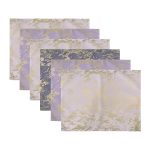 - Servis6li-Set172-Gorsel3 - Realhomes  6'lı Renkli Gold Detaylı Mermer Tasarımlı Amerikan Servis Seti Realhomes