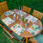 - Servis6li-Set176-Gorsel1 - Realhomes 6'lı Tropik Yaprak Pastel Çizimler Amerikan Servis Seti Realhomes