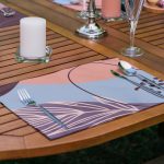 6'lı Renkli Zemin Özel Tasarımlı Amerikan Servis Seti Realhomes