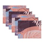 6'lı Renkli Zemin Özel Tasarımlı Amerikan Servis Seti Realhomes