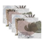 - Servis6li-Set178-Gorsel3 - Realhomes 6'lı Pastel Renkli Yaprak Çizimli Amerikan Servis Seti Realhomes