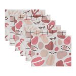 6'lı Soyut Desenli Özel Tasarım Amerikan Servis Seti Realhomes