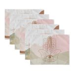 6'lı Etnik Tasarımlı Fatıma'nın Eli Motifli Amerikan Servis Seti Realhomes