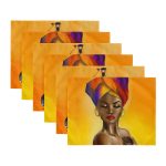 - Servis6li-Set19-Gorsel3 - Realhomes  6'lı Afrika Kadın Temalı Amerikan Servis Seti Realhomes