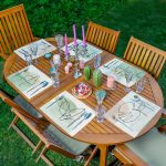 - Servis6li-Set190-Gorsel1 - Realhomes  6'lı Pastel Renkli Zeminli Onedraw Çizimli Amerikan Servis Seti Realhomes