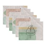 - Servis6li-Set190-Gorsel3 - Realhomes  6'lı Pastel Renkli Zeminli Onedraw Çizimli Amerikan Servis Seti Realhomes