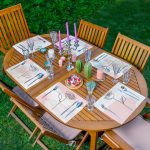 6'lı Pembe Pastel Renkli Gül Tasarımlı Amerikan Servis Seti Realhomes