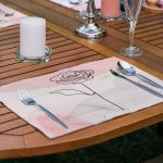 6'lı Pembe Pastel Renkli Gül Tasarımlı Amerikan Servis Seti Realhomes