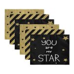 - Servis6li-Set204-Gorsel3 - Realhomes  6'lı Altın Varaklı You Are My STAR Temalı Amerikan Servis Seti Realhomes