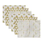 - Servis6li-Set205-Gorsel3 - Realhomes 6'lı Altın Varaklı Geometrik Şekiller Özel Tasarım Amerikan Servis Seti Realhomes